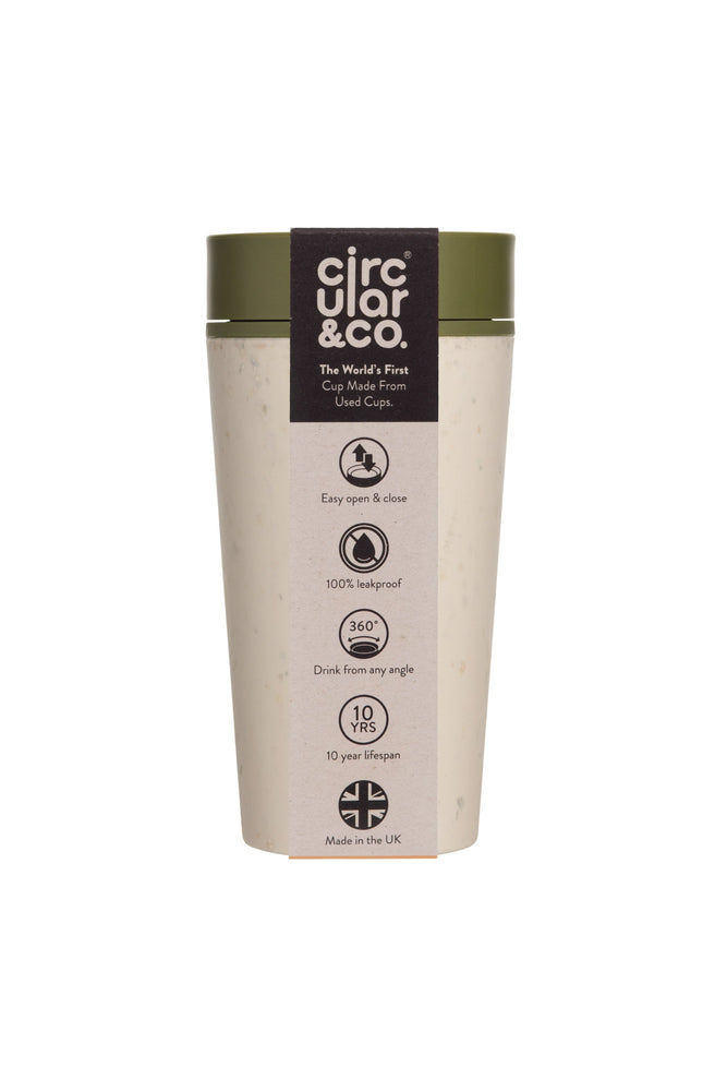 Gift Circular Cup - Cream & Honest Green